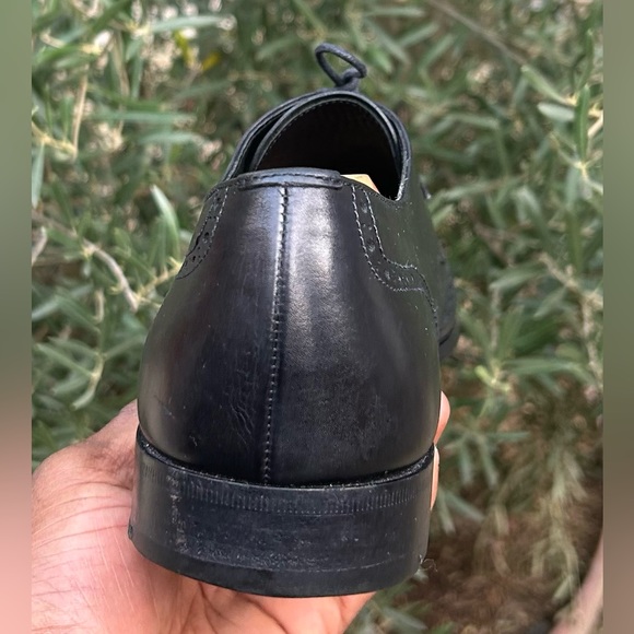 Prada Italy Made 💯 Leather Wingtip Oxfords Sz 10 🇺🇸 9.5 🇬🇧 - Picture 7 of 10